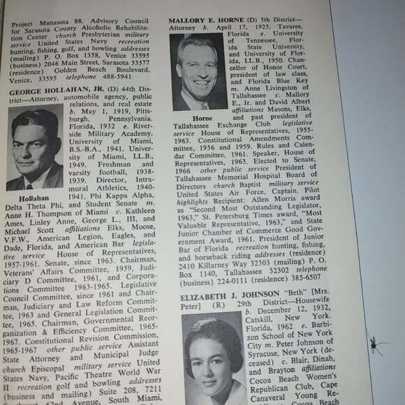 The Florida Senate 1968-1970 Handheld Pamphlet-SC Fair - Picture 5 of 6